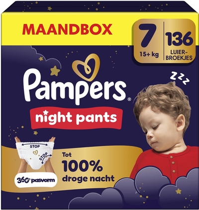 Pampers Baby Dry Night Pants  luierbroekjes maat 7 - 136 stuks