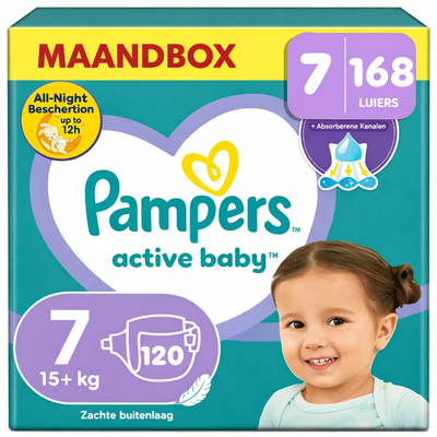 Pampers Baby Dry  luiers maat 7 - 168 stuks