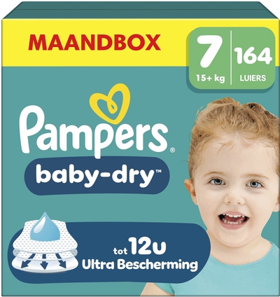 Pampers Baby Dry  luiers maat 7 - 164 stuks