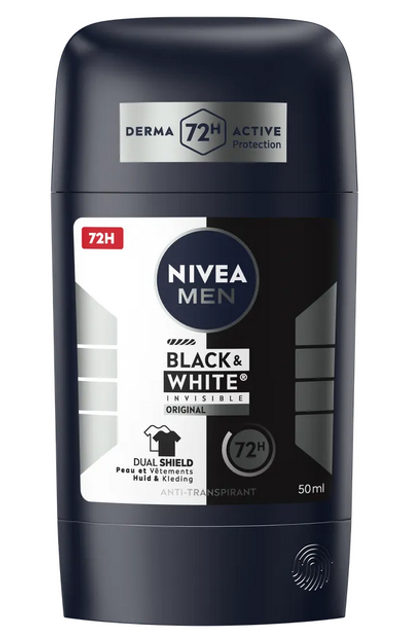 Nivea Men Black & White Invisible Original Anti-Transpirant Stick 50 ml