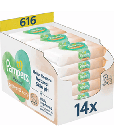 Pampers Harmonie Protect & Care billendoekjes - 616 stuks