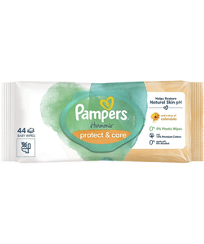 Pampers Harmonie Protect & Care billendoekjes - 44 stuks