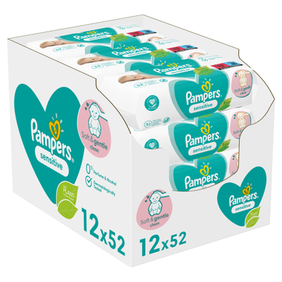 Pampers Sensitive billendoekjes - 624 stuks