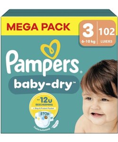 Pampers Baby Dry  luiers maat 3 - 102 stuks