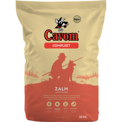 Cavom Compleet met zalm hondenvoer 20 kg - hondenbrokken