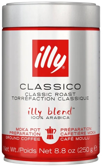 illy - Gemalen Koffie Moka maling classico - 12 x 250 G