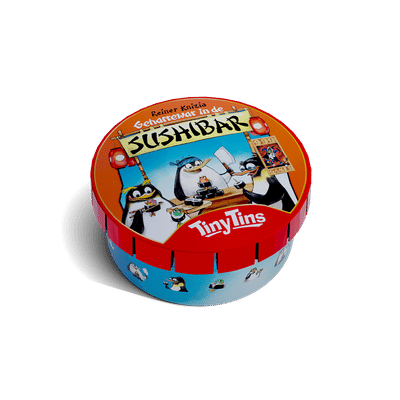 tiny tins geharrewar in de sushibar