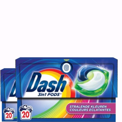 Dash  wascapsules gekleurde was - 40 wasbeurten