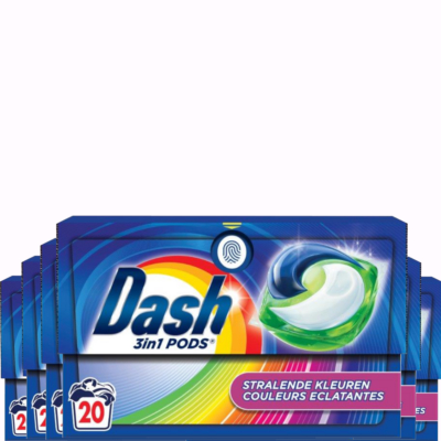 Dash  wascapsules gekleurde was - 120 wasbeurten