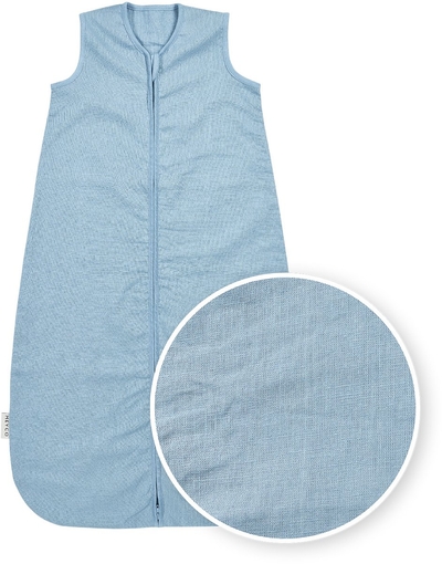 Meyco Baby Studio Collection Linnen Baby Slaapzak - Jeans Blue - 110cm - 0.5 TOG