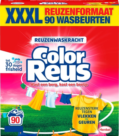 Color Reus  waspoeder gekleurde was - 90 wasbeurten