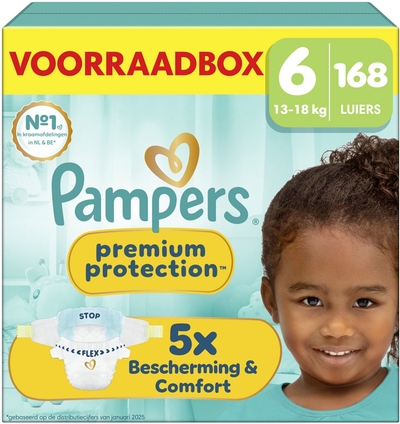 Pampers Premium Protection  luiers maat 6 - 168 stuks