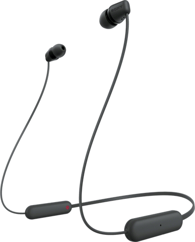 Sony WI-C100 Headset Draadloos In-ear Oproepen/muziek Bluetooth Zwart
