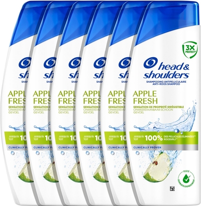 Head & Shoulders Apple Fresh Anti-Roos Shampoo - 6 x 250ml