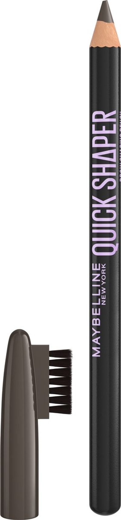 Maybelline New York Quick Shaper Wenkbrauwpotlood - Met penseelpunt en borstel - Blijft tot 17 uur - 3x zitten