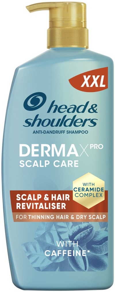 DermaXPro By Head & Shoulders Revitaliser Anti Roos Shampoo - 800ml - Met Cafeïne