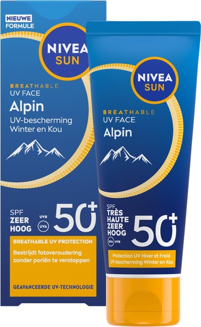 NIVEA SUN UV Face Alpin SPF50+ Zonnebrand Gezicht - Zonnebrandcrème - Beschermt tegen UVA/UVB - 40ml