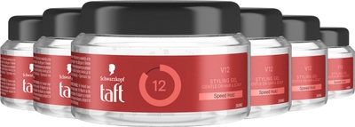 Taft - V12 Power Gel - Haarstyling - Haargel - Maximale Fixatie - Korte Haartypes Voordeelverpakking - 6x 150ml