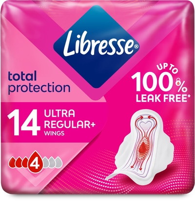 Libresse Maandverband - Ultra Regular+  16 x 14 stuks