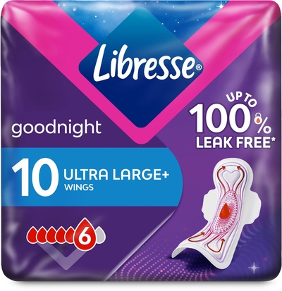 Libresse Goodnight Maandverband - 12 verpakkingen x 10 stuks