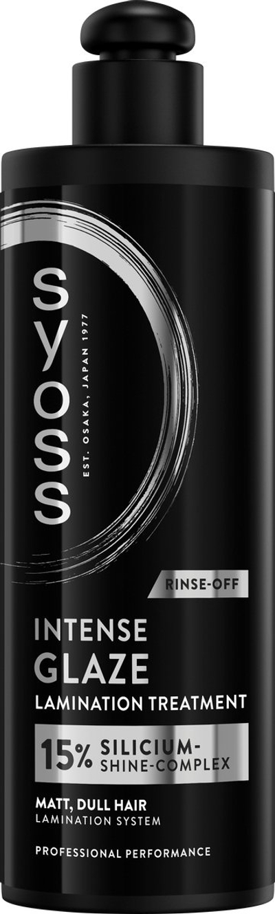 Syoss Glaze Lamination Treatment - Haarmasker - Haarverzorging - Intense Glans en Zijdezacht Haar - Vermindert Pluis tot 24u - Voor Dof en Futloos Haar - Met 15% Silicium-Shine Complex - 6x200ml