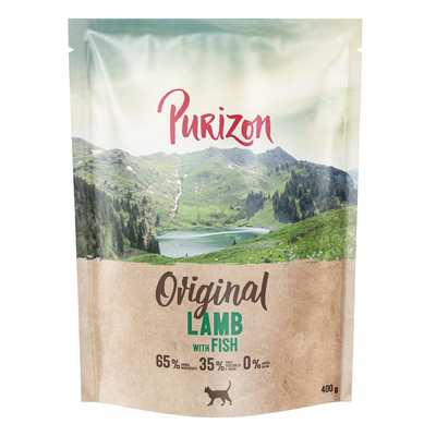 Purizon Original Lam met vis - graanvrij - Nieuw Recept: 400 g - kattenbrokken
