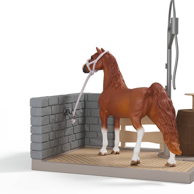 Schleich paardenwasplaats speelgoed Horse Club met echt water.