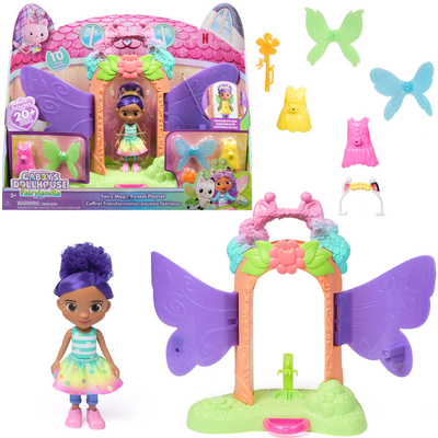 Gabby's Dollhouse - Gabby's Poppenhuis Fairylandia - Magische Onthulling Speelset met Transformeerfunctie & Accessoires