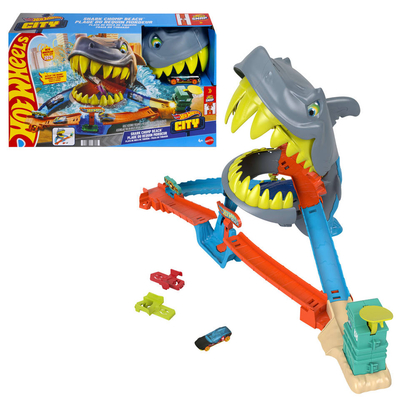 Hot Wheels City Shark Chomp Beach racebaan