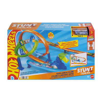 Hot Wheels - Stuntbaan - Snelle Lanceringscycloon - 1:64 Schaal