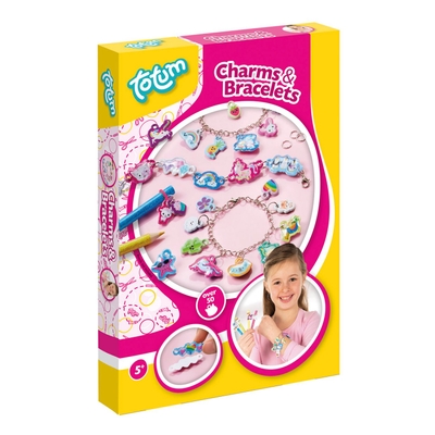 Totum creatief 3 dieren bedel armbandjes maken meer dan 50 bedels met vrolijke dieren en figuren knutselen sieradenset