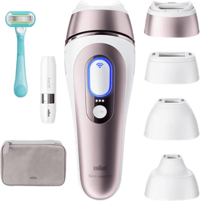 Braun Smart Skin i·expert - IPL ontharingsapparaat - PL7432 - Haarverwijdering Voor Thuis - Met Gratis App - 4 Slimme Koppen