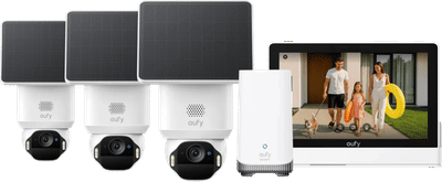 Eufy SoloCam E42 3-Pack + HomeBase 3 + Smart Display E10