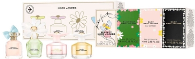 Marc Jacobs Travel Exclusive Giftset - Perfect EDP 5 ml + Daisy Wild EDP 4 ml + Daisy Eau So Fresh EDT 4 ml + Daisy EDT 4 ml - cadeauset voor dames