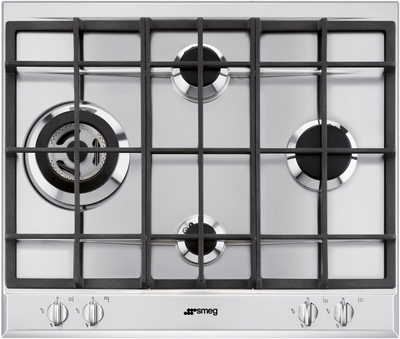 SMEG P261XGHNLK Inbouw Gas Kookplaat