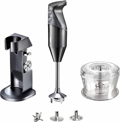Bamix Deluxe Staafmixer Zwart - 200W - Met accessoires