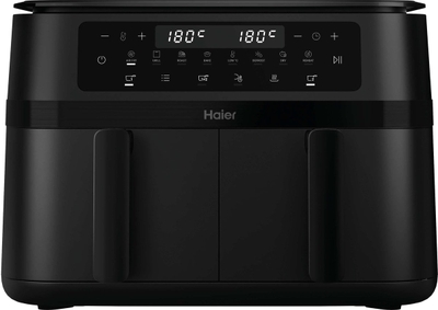 Haier Airfryer XXL - Heteluchtfriteuse 11L - Dubbele Lade (2 x 5,5L) - 3000W - 60 tot 200 Graden - Dual Zone Technologie - 8in1 - AF3AD 011