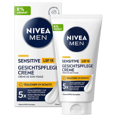 NIVEA MEN Sensitive Facial Care SPF15 dagcrème 75ml