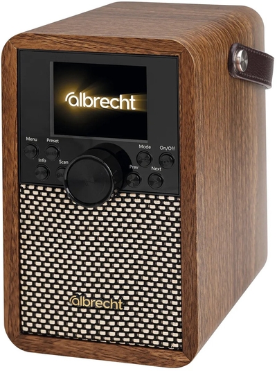 Albrecht DR 710 digitale radio, draagbaar FM, DAB+, muziekstreaming en ASA-waarschuwingsberichten