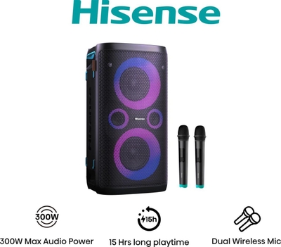 Hisense Party Storm 1 - Partyspeaker 300W - Zwart