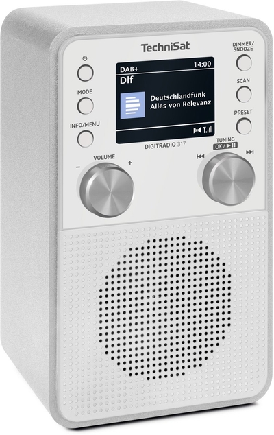 TechniSat DIGITRADIO 317 - compacte DAB+ radio met bluetooth - wit