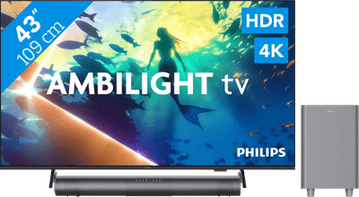 Philips Ambilight 43" PUS8000 4K (2025) + Philips TAB6100