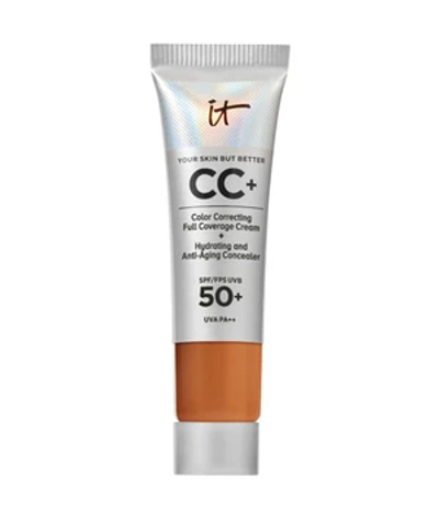 IT Cosmetics Your Skin But Better CC+ Crème SPF50+ 12ml - Hydraterend - Hoge Dekking & Satijnen Finish - Rich - Travel Size