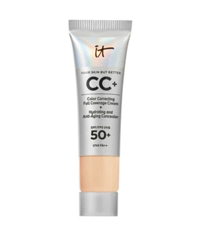 IT Cosmetics Your Skin But Better CC+ Crème SPF50+ 12ml - Hydraterend - Hoge Dekking & Satijnen Finish - Light Medium - Travel Size