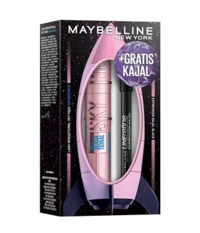 Maybelline Lash Sensational Sky High Waterproof + Expression Kajal Eyeliner - Xmas Coffret Oogmake-up set 1 st