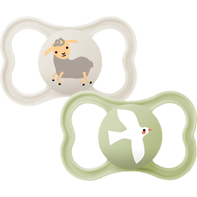 MAM Supreme Silikon Fopspeen 16+ mnd Beige - 2 stuks