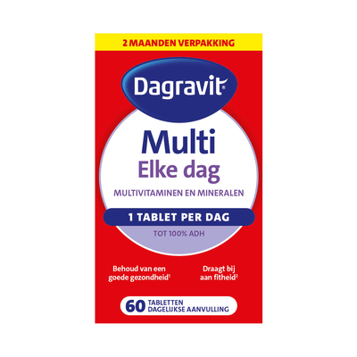 Dagravit Multivitaminen Elke Dag Tabletten 60 stuks