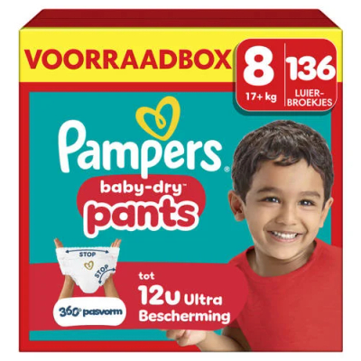 Pampers Baby Dry Pants  luierbroekjes maat 8 - 136 stuks