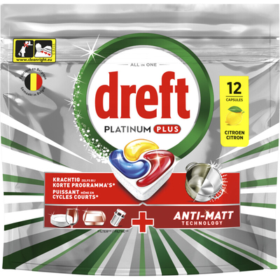 Dreft Platinum Plus Plus & Citroen vaatwastabletten  - 72 wasbeurten