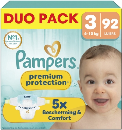 Pampers Premium Protection  luiers maat 3 - 92 stuks